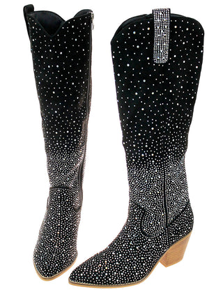 Night Sky Crystal 17’’ Cowgirl Boots #BLC10SK-SHINE17