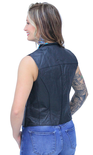 Premium Buffalo Leather Vest for Women #VL410K