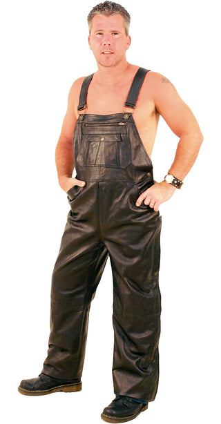 Premium Leather Bib Overalls w/Snap Pockets #MP5812ZK