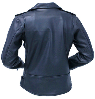Soft Leather Women’s Motorcycle Jacket Dark Hardware #L6160GK