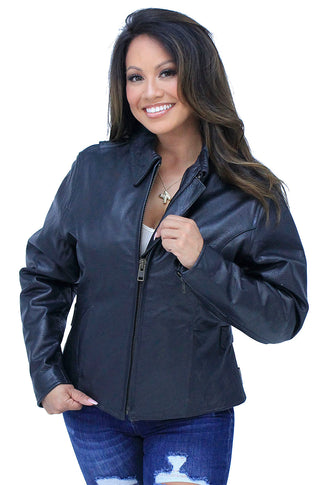 The Wanderer - Premium Buffalo Leather Jacket for Women #L38900 (S-3X)