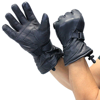 Ultra Premium Gauntlet Motorcycle Gloves #G8418NK