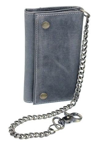 Vintage Black Long Chain Wallet Organizer #WC543750K