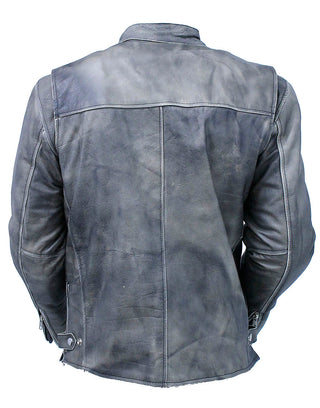 Vintage Brown Rebel Rider Cafe’ Racer Motorcycle Jacket #MA11026ZDN