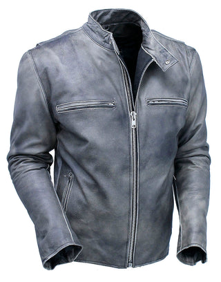 Vintage Brown Rebel Rider Cafe’ Racer Motorcycle Jacket #MA11026ZDN