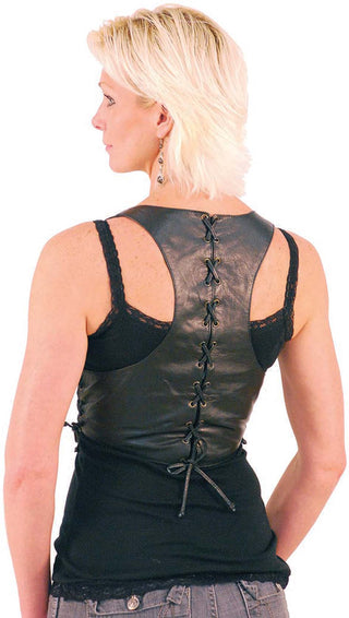 Buckle Up Leather Bustier - Bust Booster #VLH9021BK