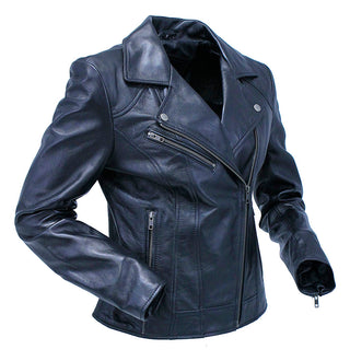 Women’s Super Soft Lambskin Motorcycle Jacket #L15070K