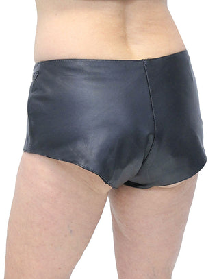 Zip Front Leather Skimpy Hot Pants #SH31080ZK